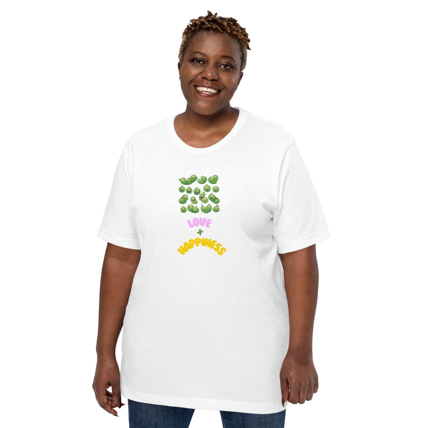 Peas, Love, Happiness T-Shirt - Swag Me