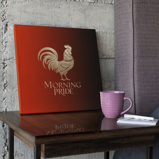 Morning Pride Rooster Canvas