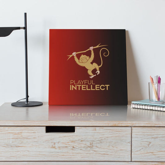 Playful Intellect Monkey Canvas