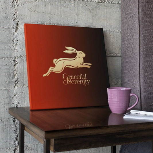 Graceful Serenity Rabbit Canvas