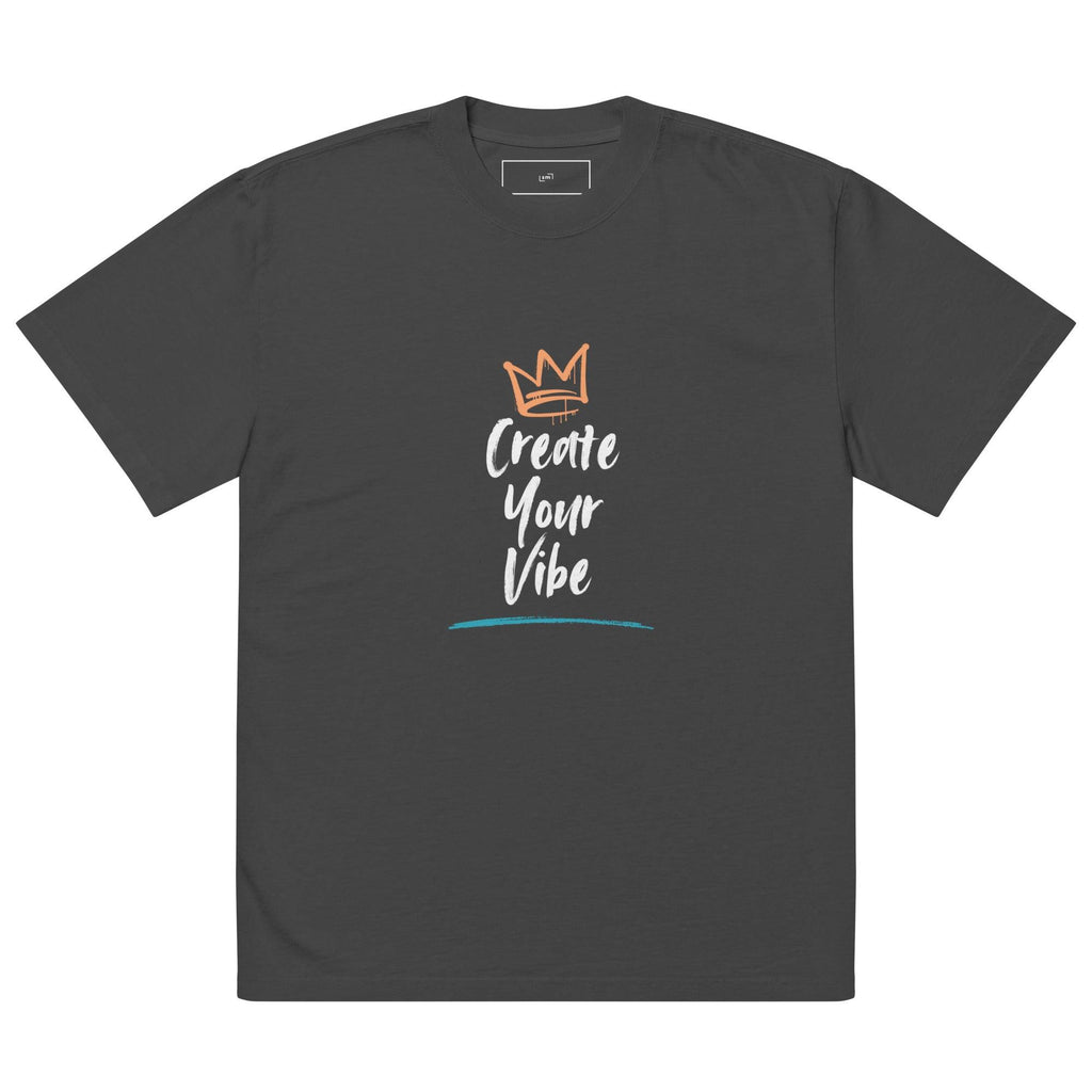 Create Your Vibe Oversized Faded T-Shirt - Swag Me