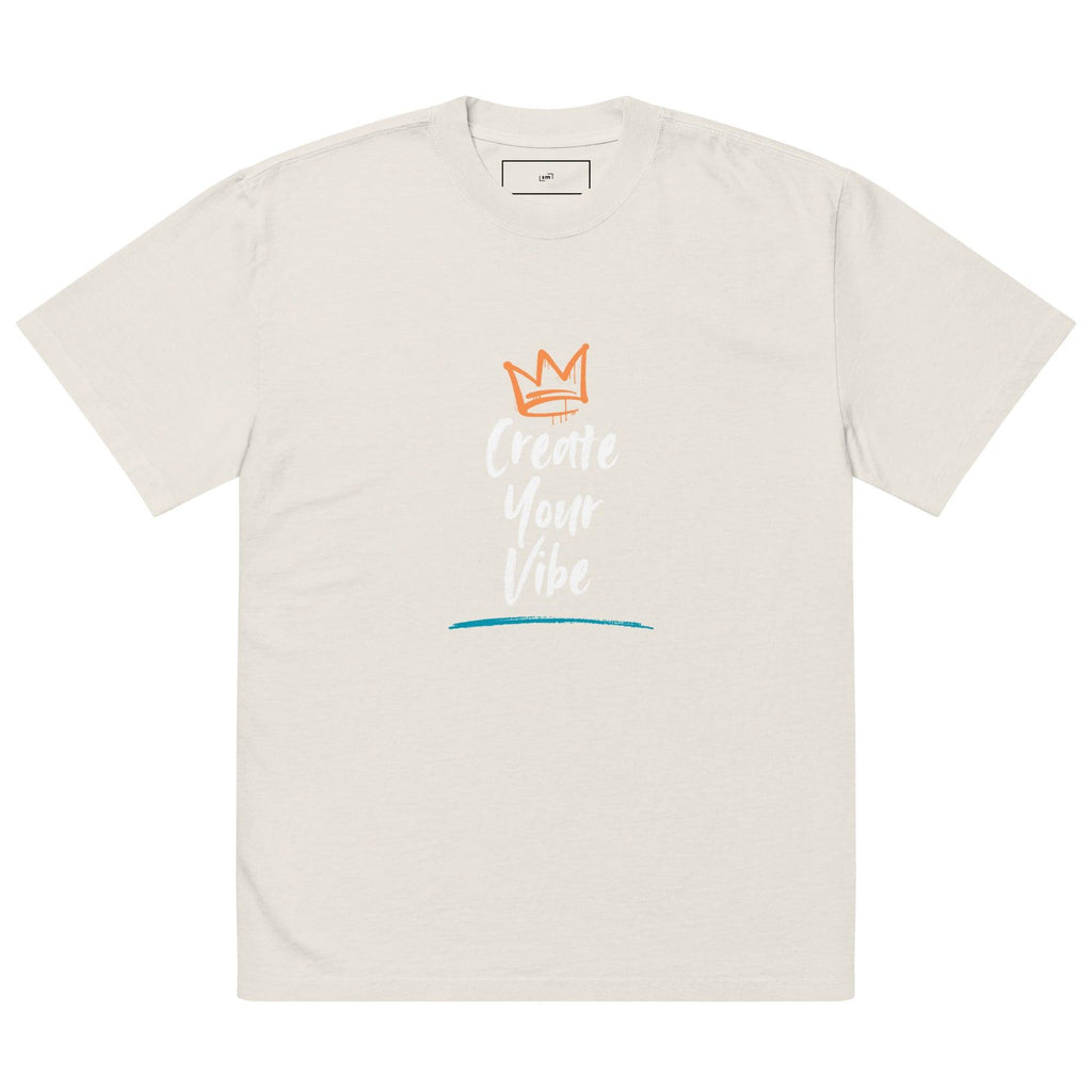 Create Your Vibe Oversized Faded T-Shirt - Swag Me