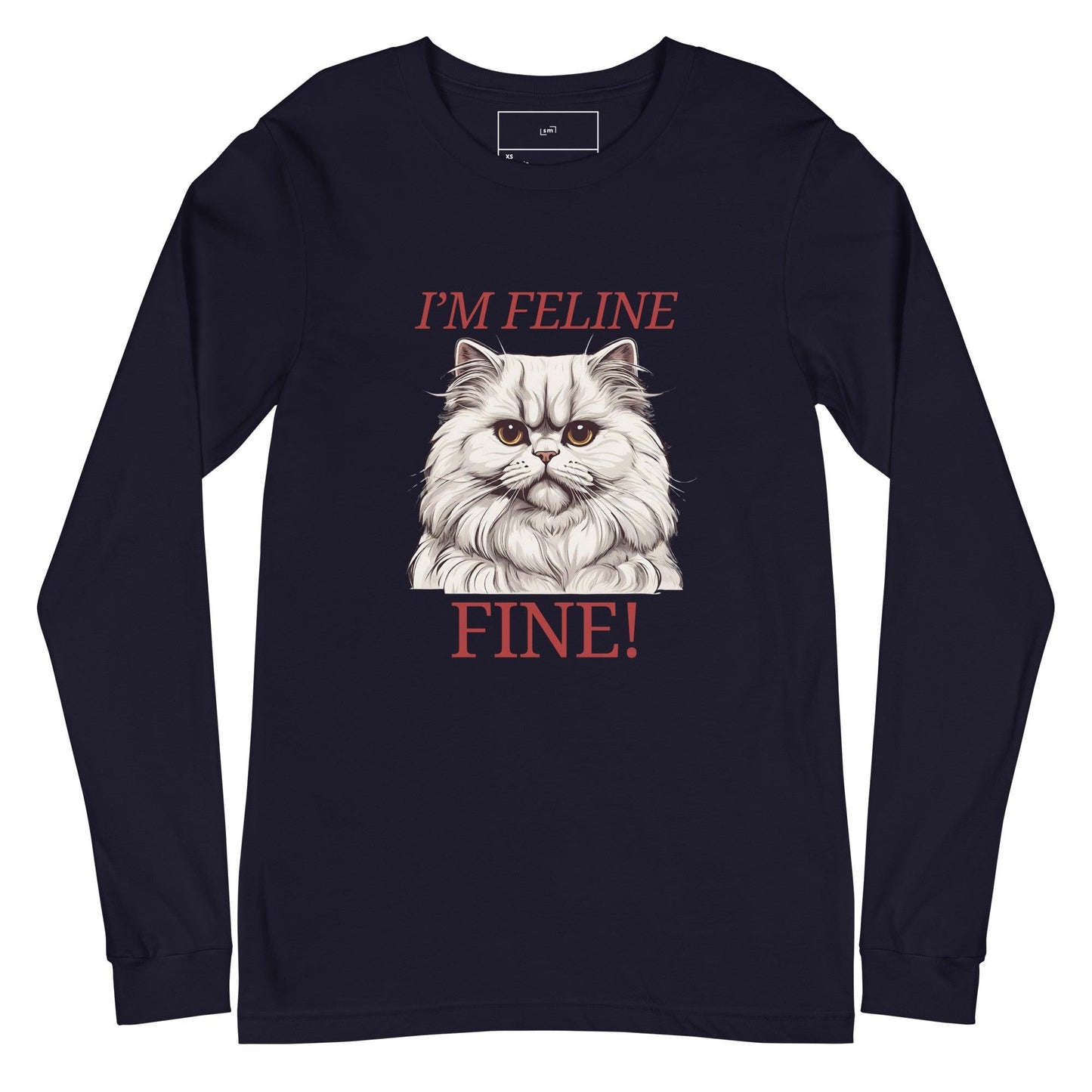 I'm Feline Fine Long Sleeve Tee - Swag Me