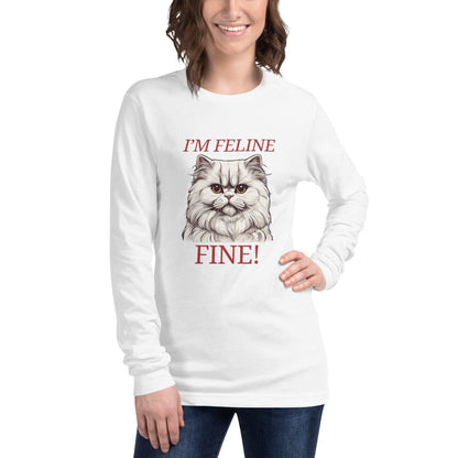 I'm Feline Fine Long Sleeve Tee - Swag Me