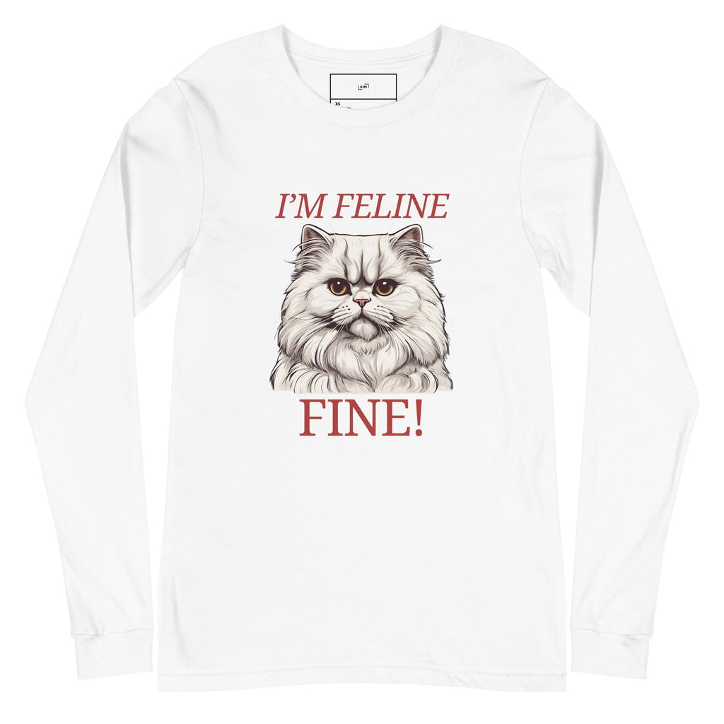 I'm Feline Fine Long Sleeve Tee - Swag Me