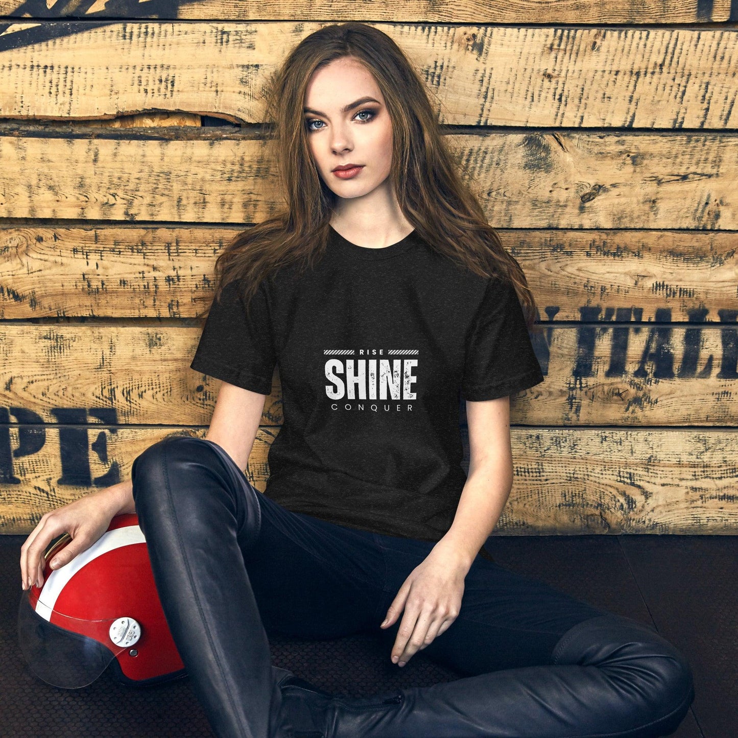 Rise, Shine, Conquer T-Shirt - Swag Me