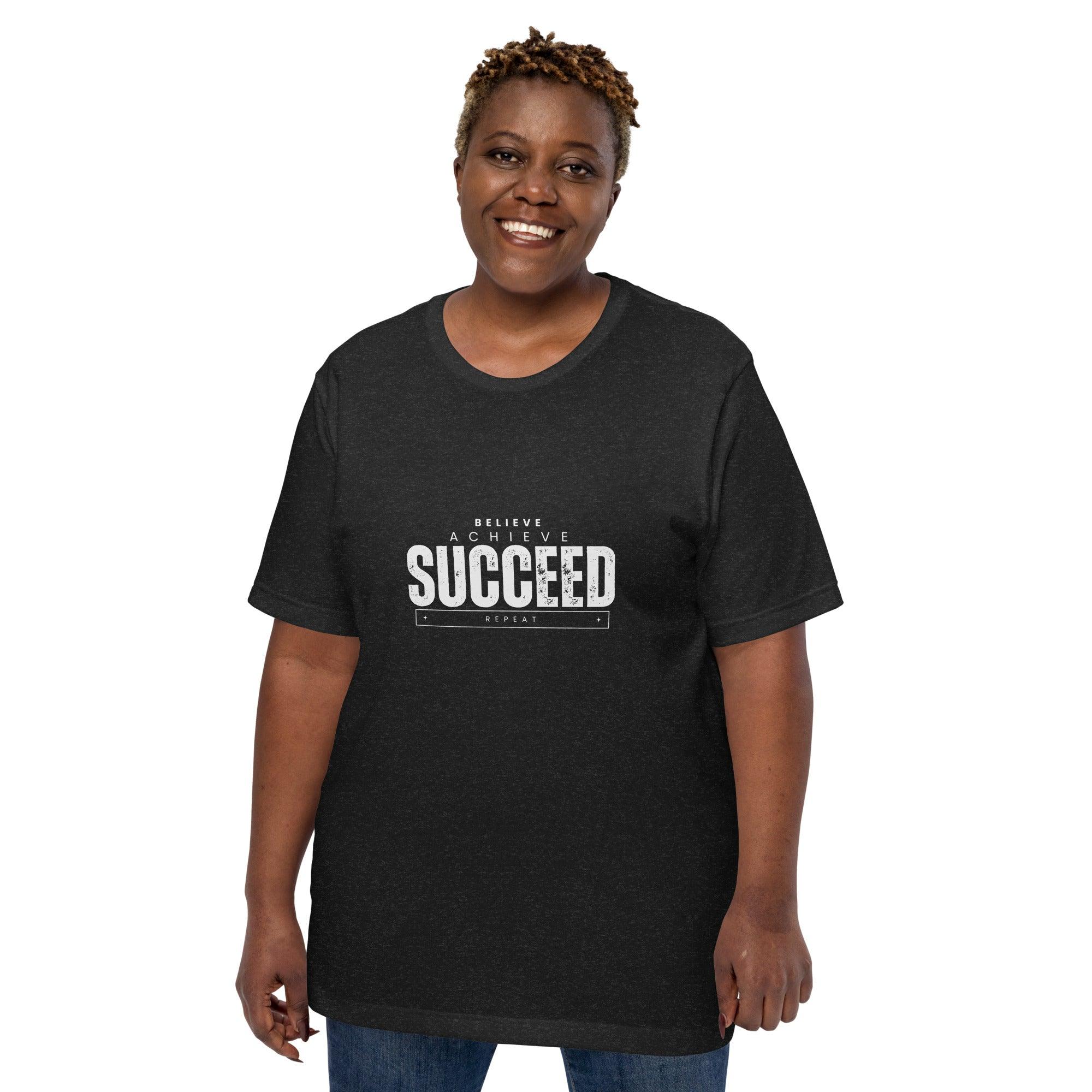 Believe, Achieve, Succeed, Repeat T-Shirt - Swag Me