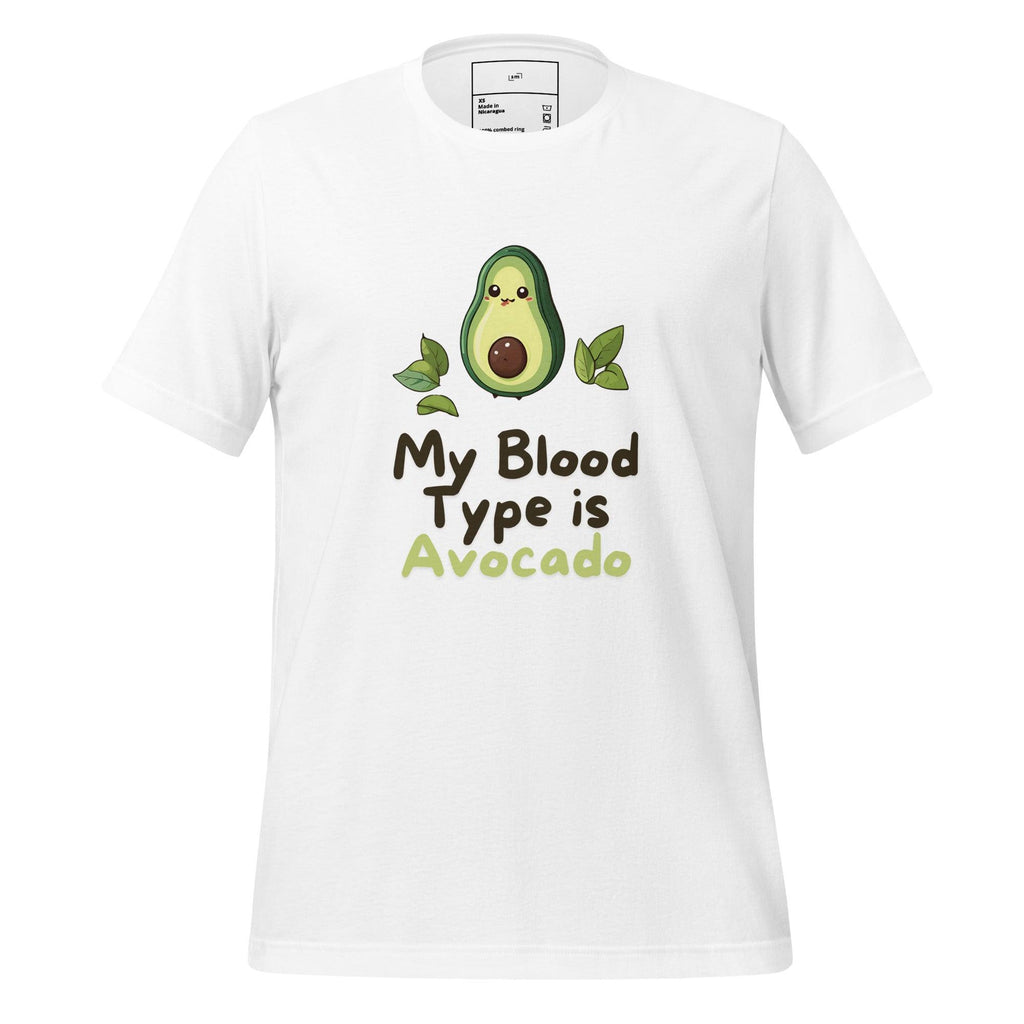 Blood Type: Avocado T-Shirt - Swag Me