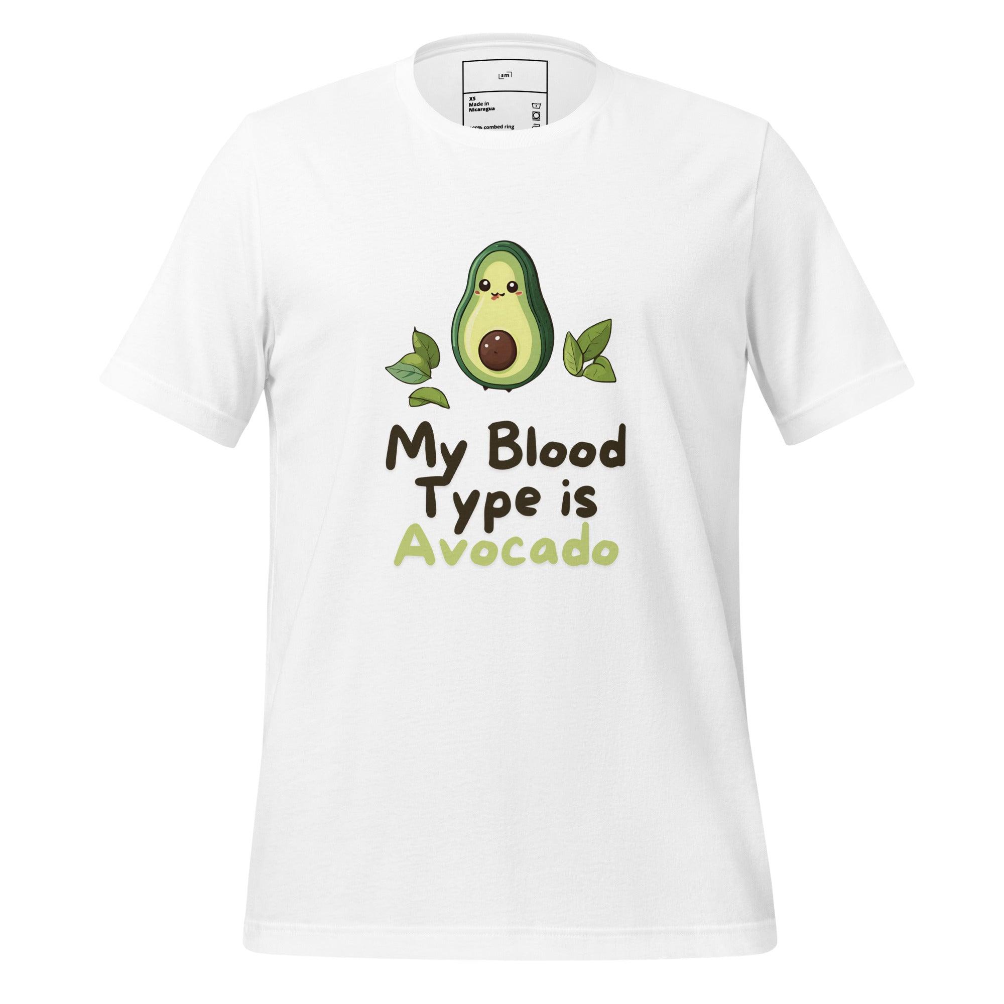 Blood Type: Avocado T-Shirt - Swag Me