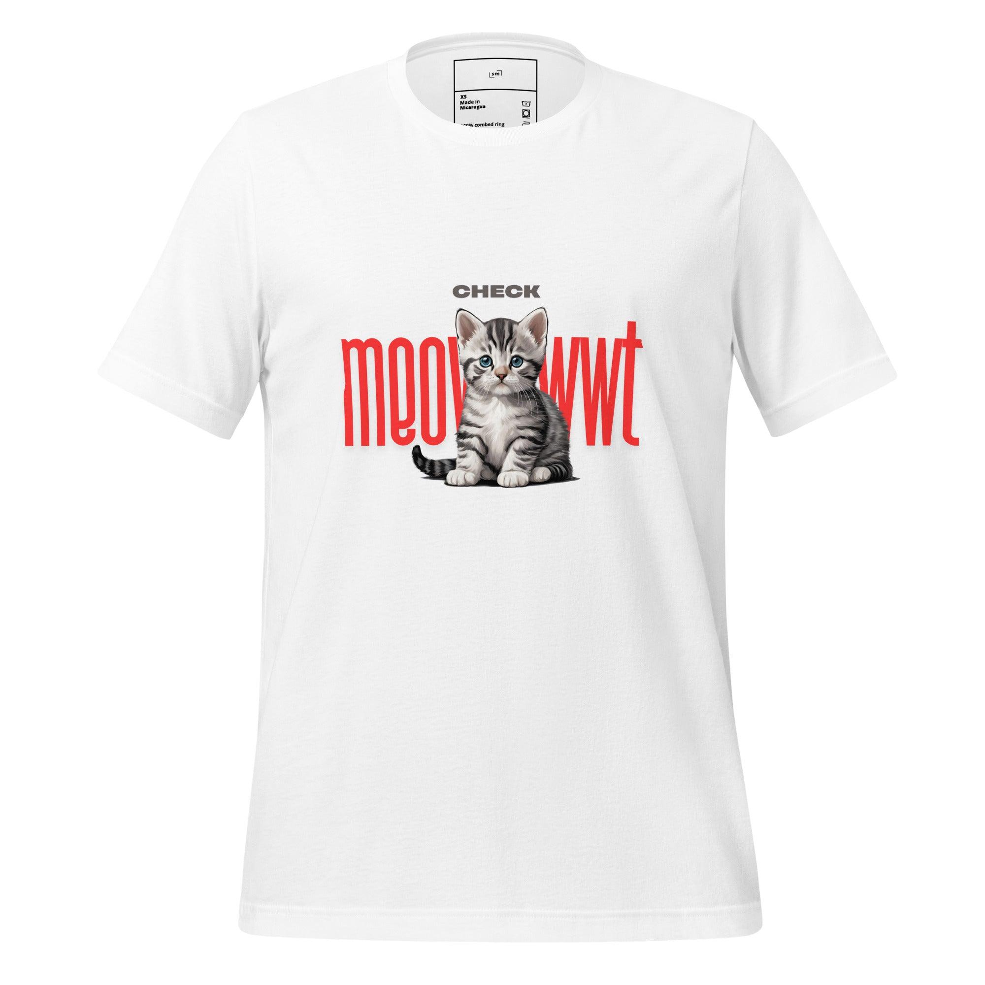 Check Meowt T-Shirt - Swag Me
