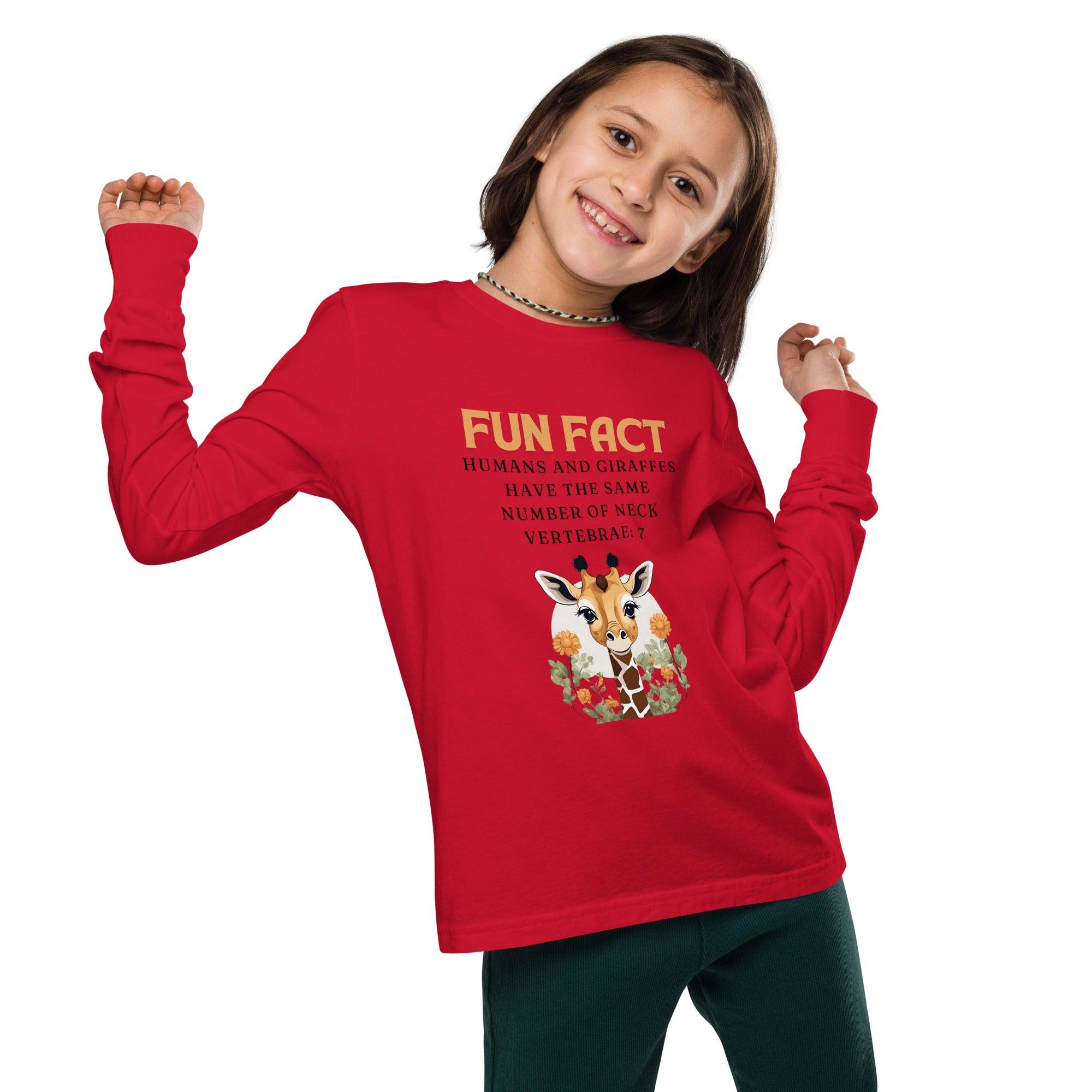 Giraffe Youth Long Sleeve Tee - Swag Me