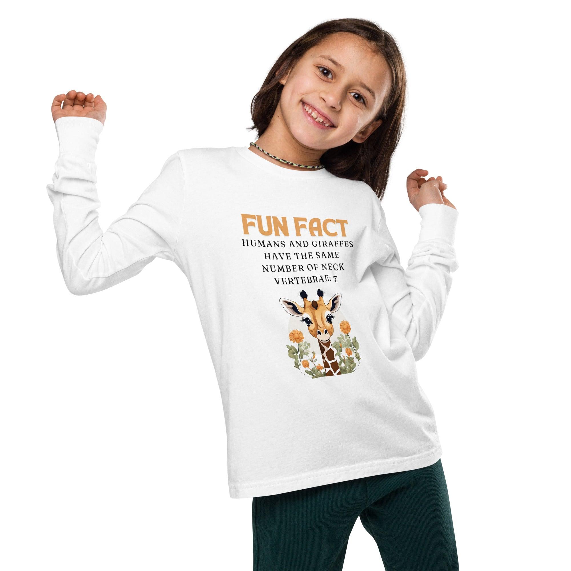 Giraffe Youth Long Sleeve Tee - Swag Me